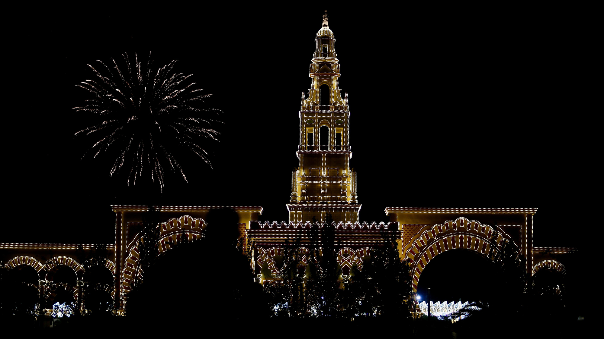 Comienzo de la feria 2026 y fuegos artificiales