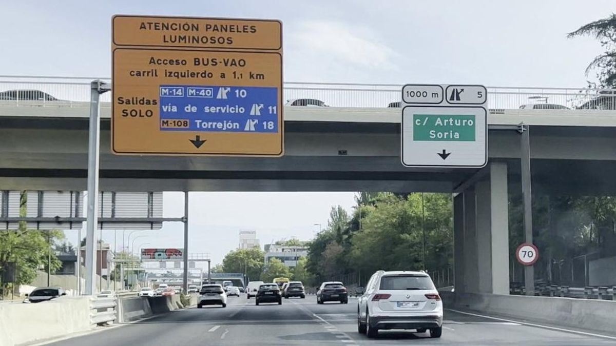 La A-2 pone a prueba su nuevo carril Bus-VAO entre Madrid y Torrejón: quién puede usarlo y cómo funciona