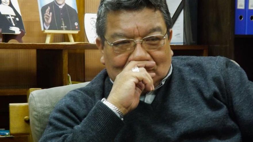 El secretario general de la Conferencia Episcopal de Bolivia, monseñor Aurelio Pesoa.