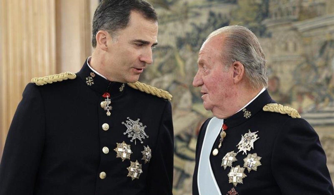 Juan Carlos y Felipe de Borbón, en una imagen de archivo