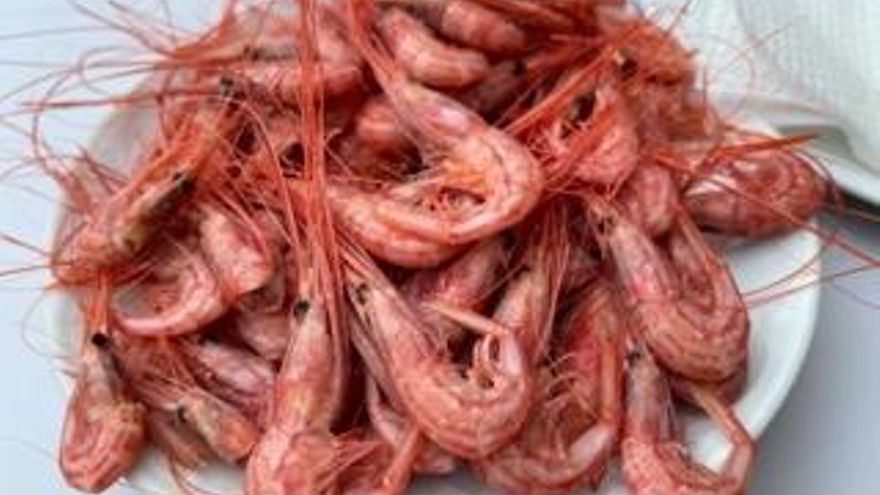 Camarones en El Rincón del Varadero.