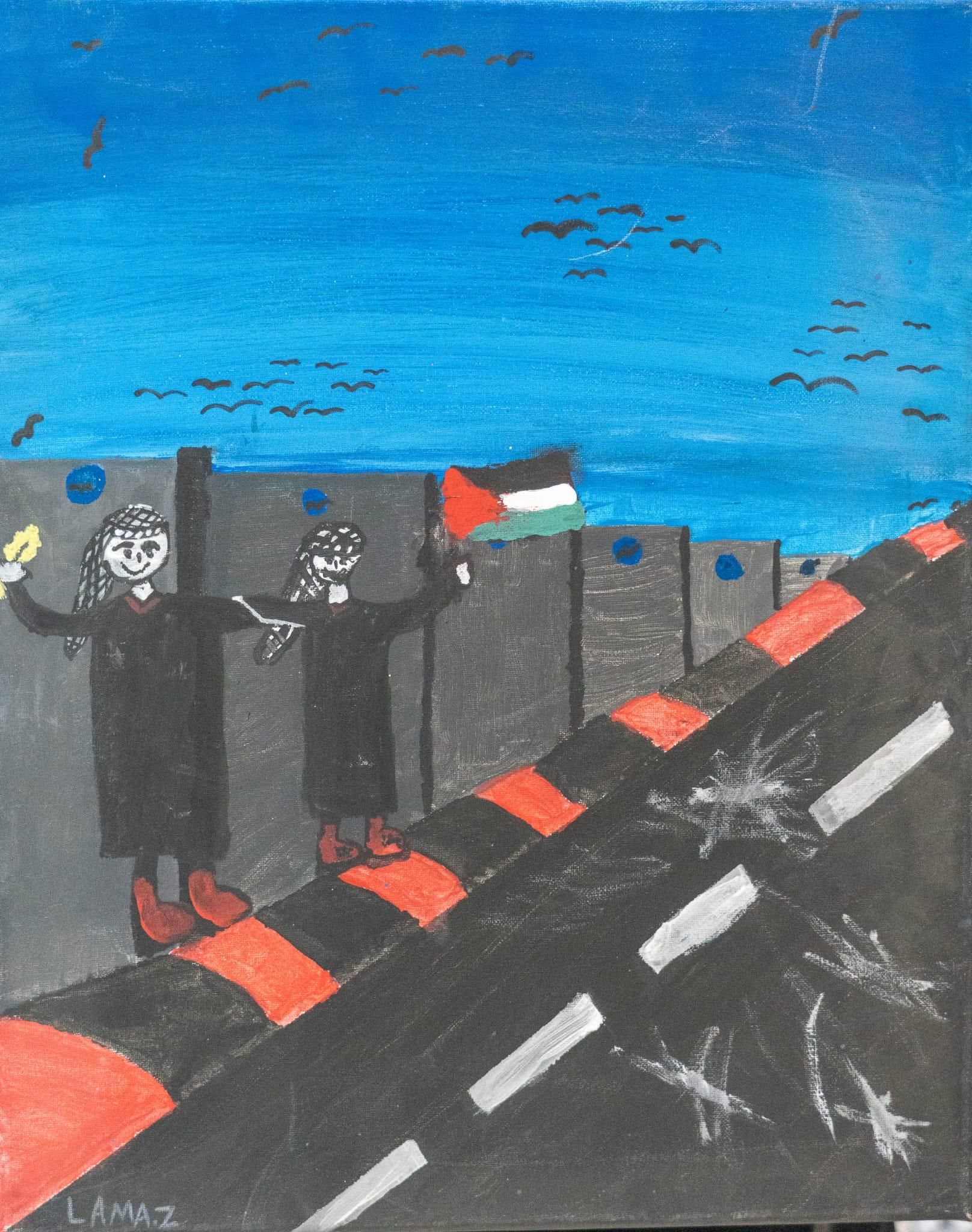 El horror en Palestina a través de 25 dibujos  de adolescentes anónimos en el campo de refugio de Dheisheh