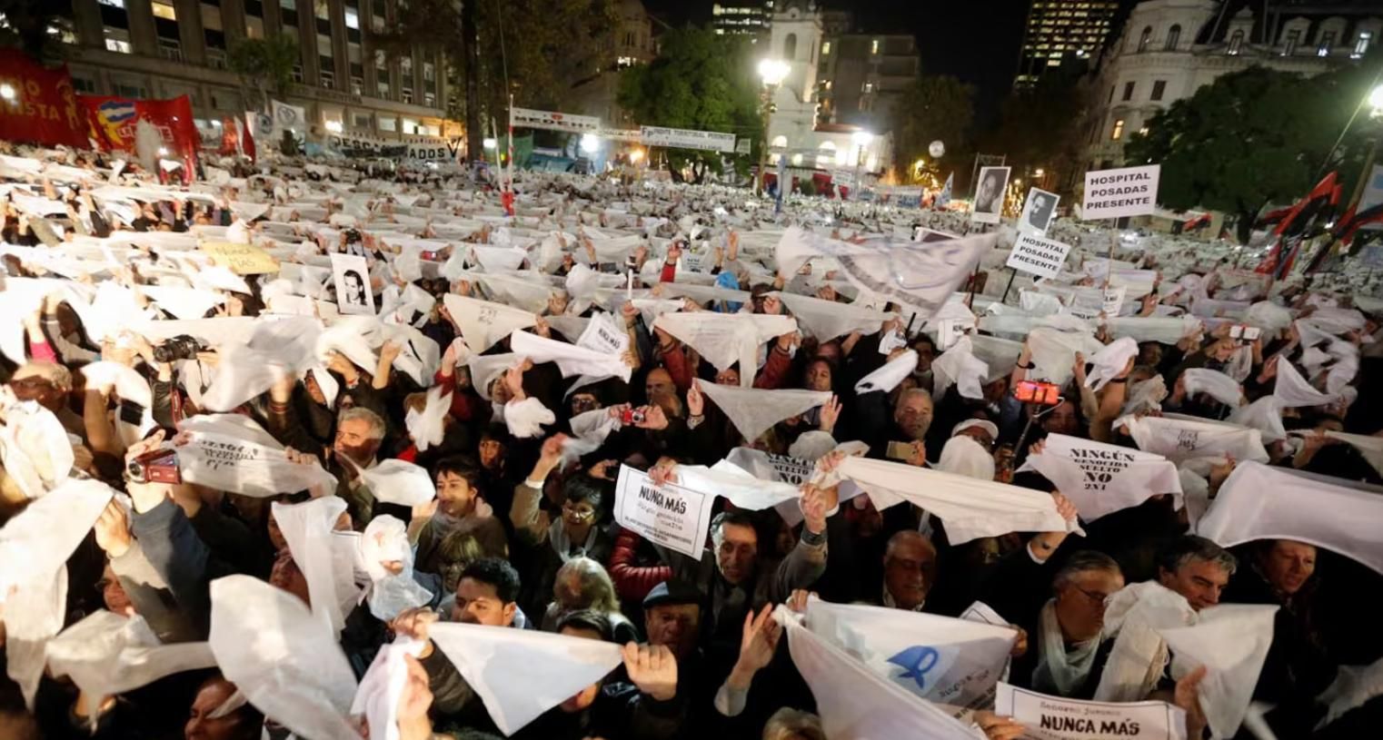 Histórica marcha del 10 de mayo de 2017 contra la aplicación del beneficio del 2x1 para represores.