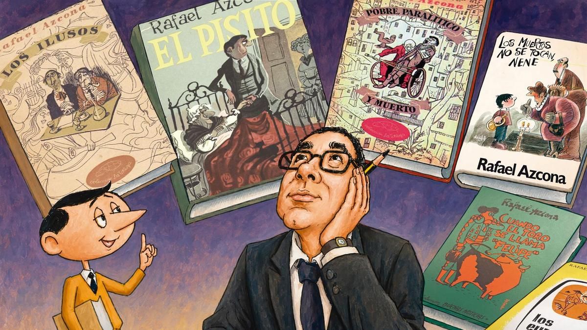 La vida de Rafael Azcona, dibujada en verso: el IER acerca su figura a los colegios a través de un auca ilustrada