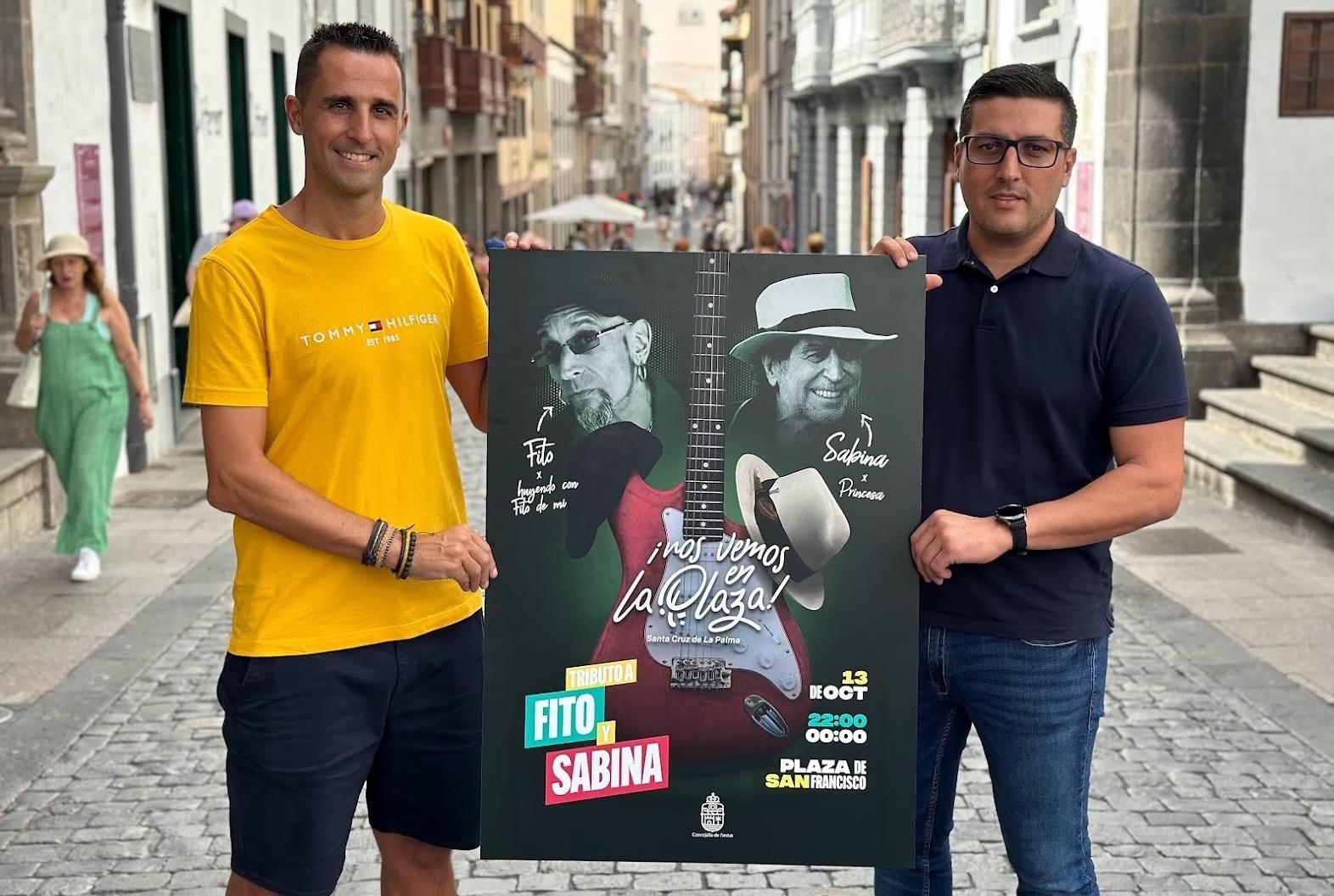 Santa Cruz de La Palma rinde homenaje a Fito y a Sabina con una nueva edición de ‘Nos vemos en la Plaza’