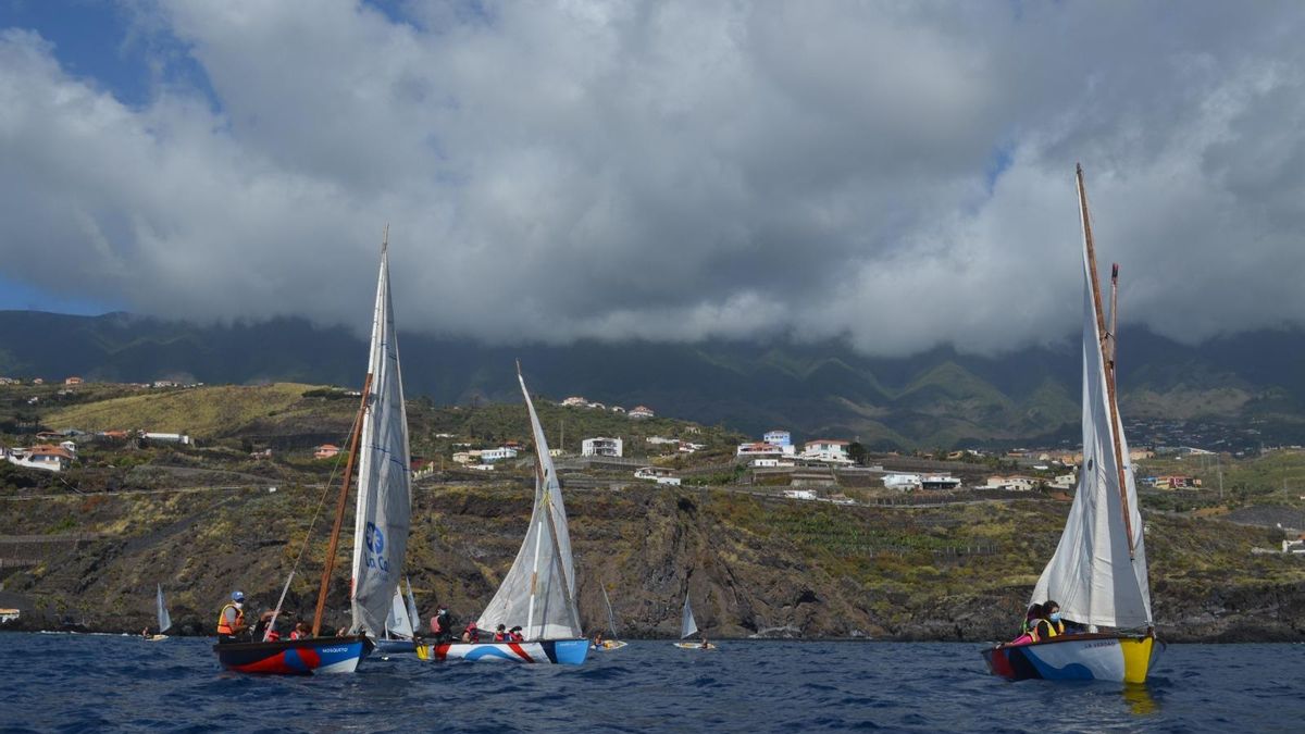 Un momento de la ‘II Regata de San Pedro-Trofeo Ayuntamiento de Breña Alta’.