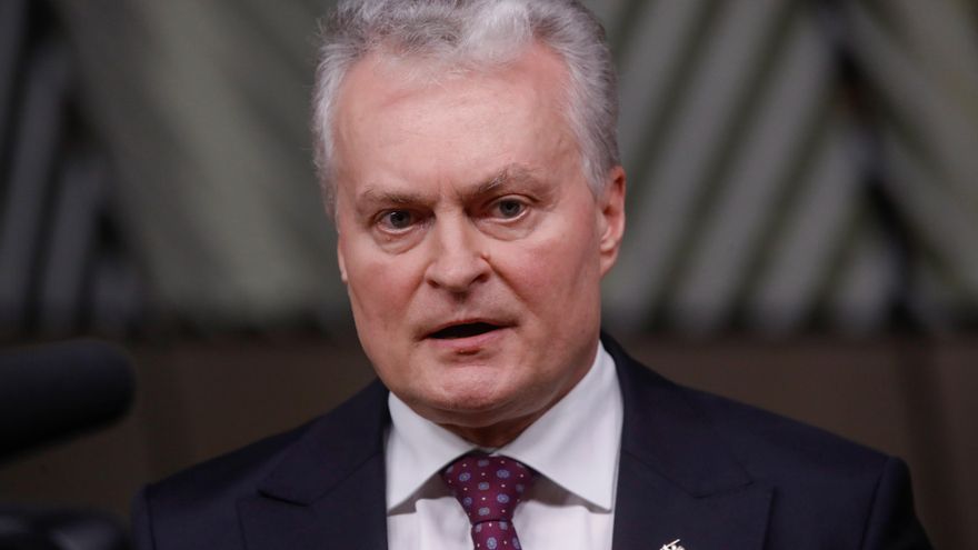 Gitanas Nauseda, en una fotografía de archivo. EFE/EPA/OLIVIER HOSLET / POOL