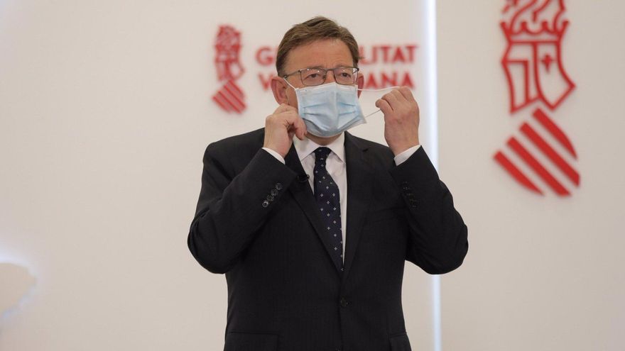 El president de la Generalitat, Ximo Puig, en el mensaje institucional.