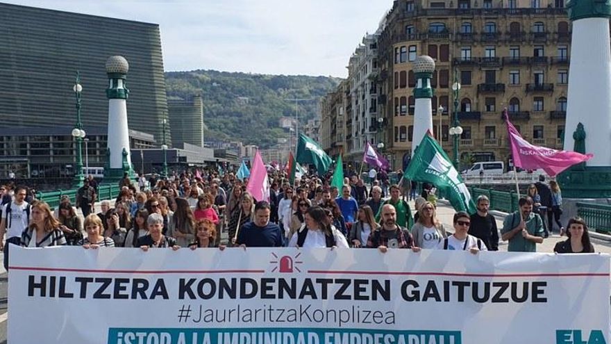 Los sindicatos vascos exigen medidas contra los accidentes laborales: Más inspección y menos impunidad empresarial