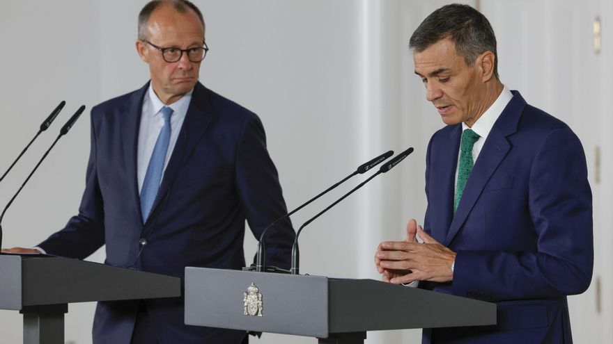 Merz defiende ante Sánchez que reconocer a Palestina debería ser el último paso