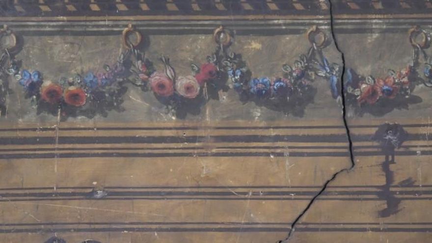 Piden ayuda para restaurar uno de los escasos trampantojos del pintor italiano Pablo Sistori en Albacete