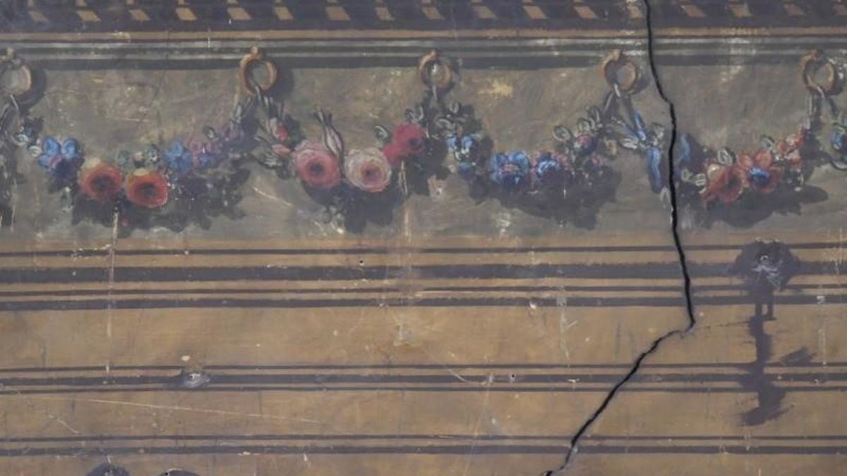 El trampantojo de la Parroquia Santiago Apóstol de Isso realizado por Paolo Sístori.