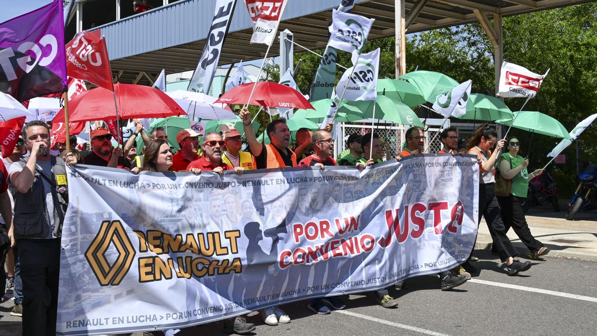 Renault acuerda con CCOO y UGT pactan conservar las condiciones salariales del convenio anterior a cambio de cinco vehículos en sus plantas de Castilla y León