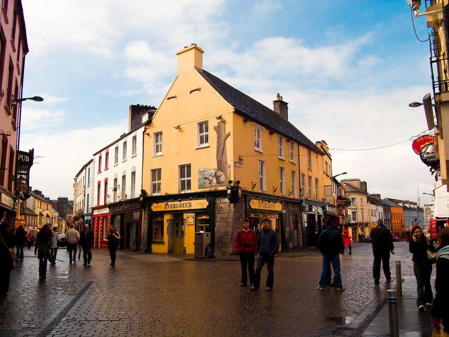 Casitas en el Barrio Latino de Galway.