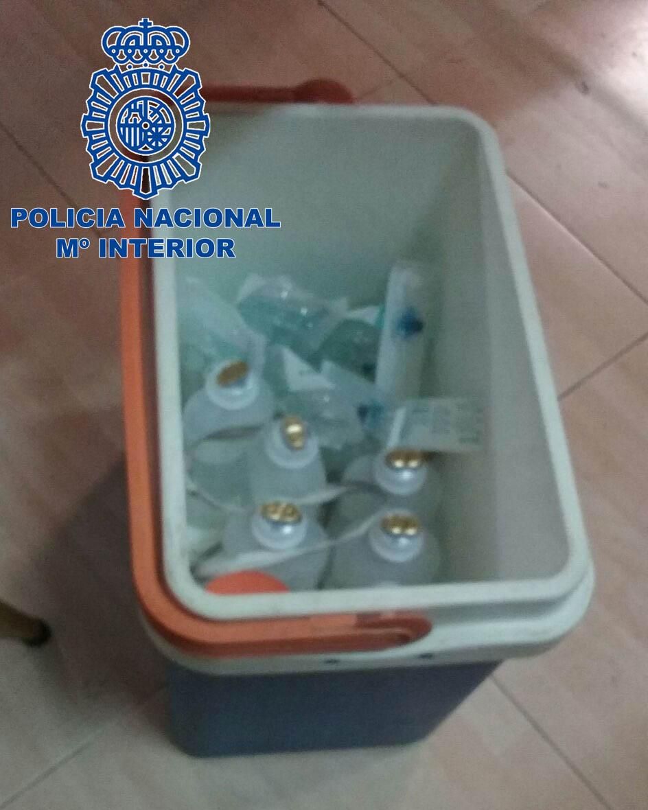 Sustancias intervenidas en la operación