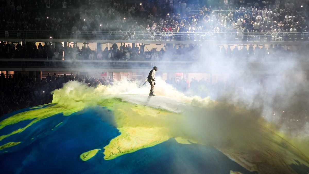 Kanye West, en su concierto en Turquía en mayo