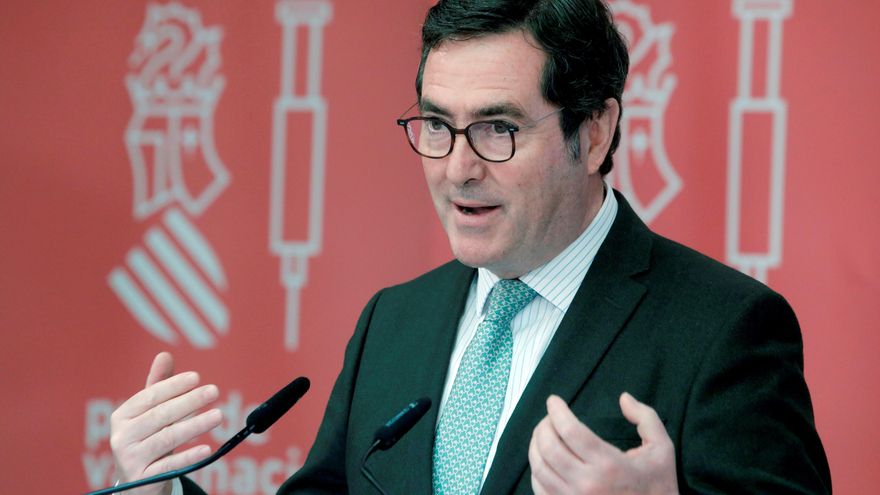 El presidente de la CEOE, Antonio Garamendi.EFE/Biel Aliño/Archivo