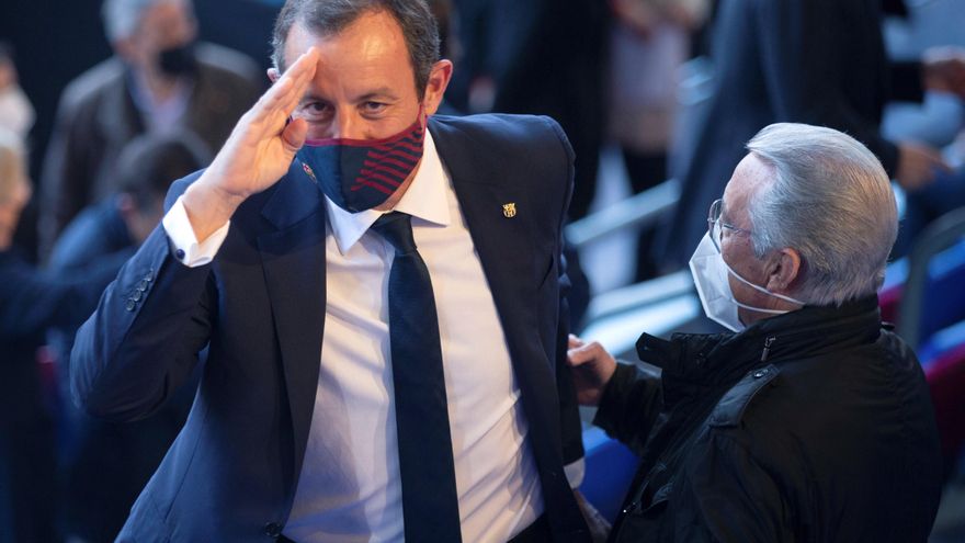 Rosell, en la toma de posesión de Laporta como presidente del Barça