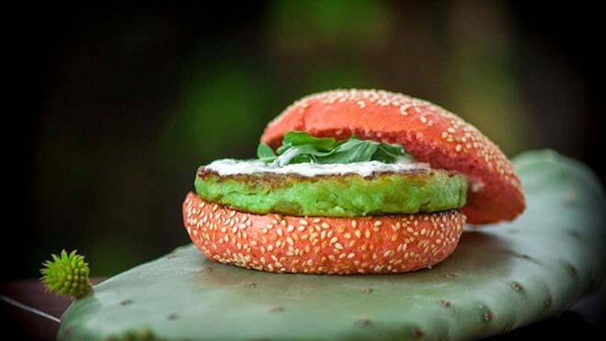 Hamburguesa de cactus
