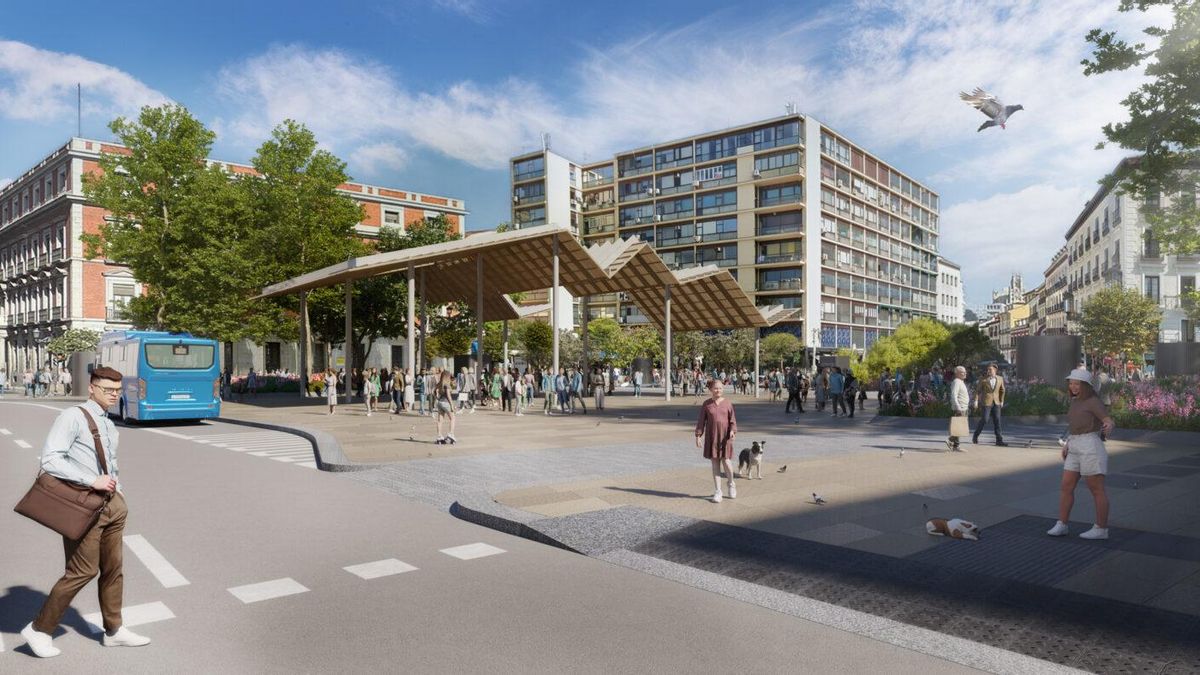 Vista de la nueva Jacinto Benavente desde Atocha