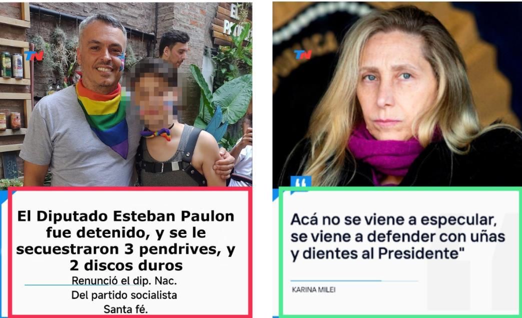 A la izquierda, la placa falsa. A la derecha, una difundida por la cuenta de Instagram @todonoticias.