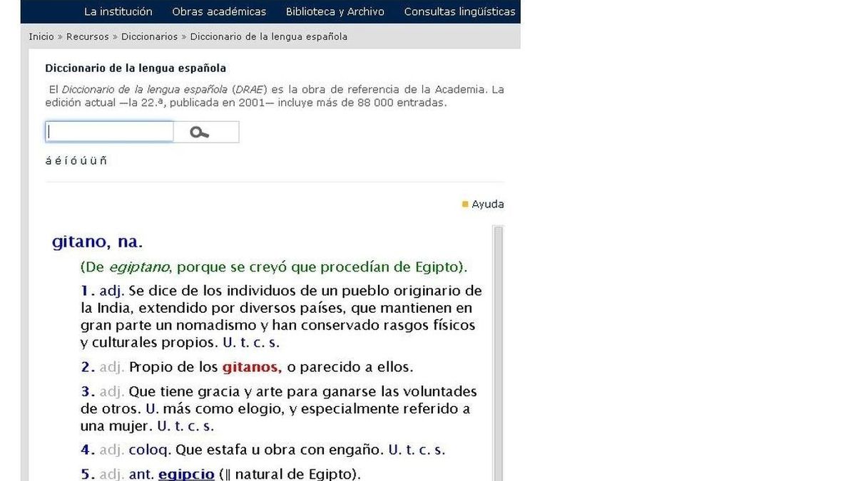 RAE no censurará la acepción polémica de 'gitano' pero buscará fórmulas para que se entienda su significado peyorativo