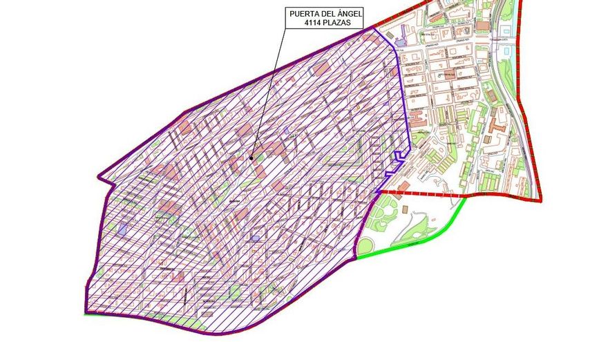 Ampliación definitiva del SER en Puerta del Ángel (en la imagen, las dos fases)