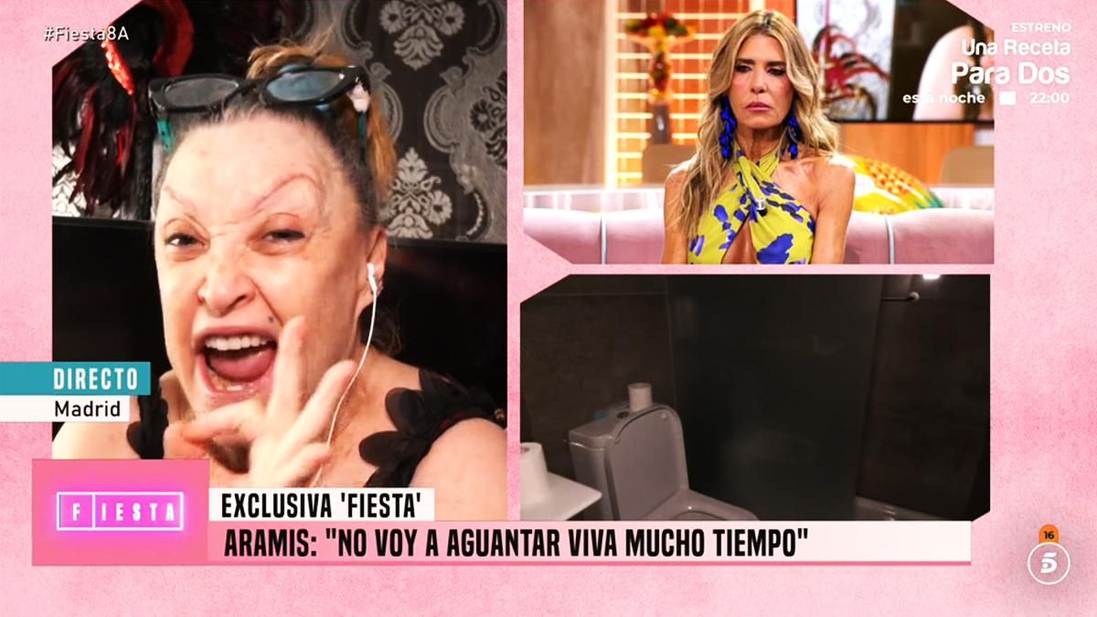 Aramís Fuster se encara al equipo de 'Fiesta': "¡No me grites! Hablaré con el presentador y con nadie más"