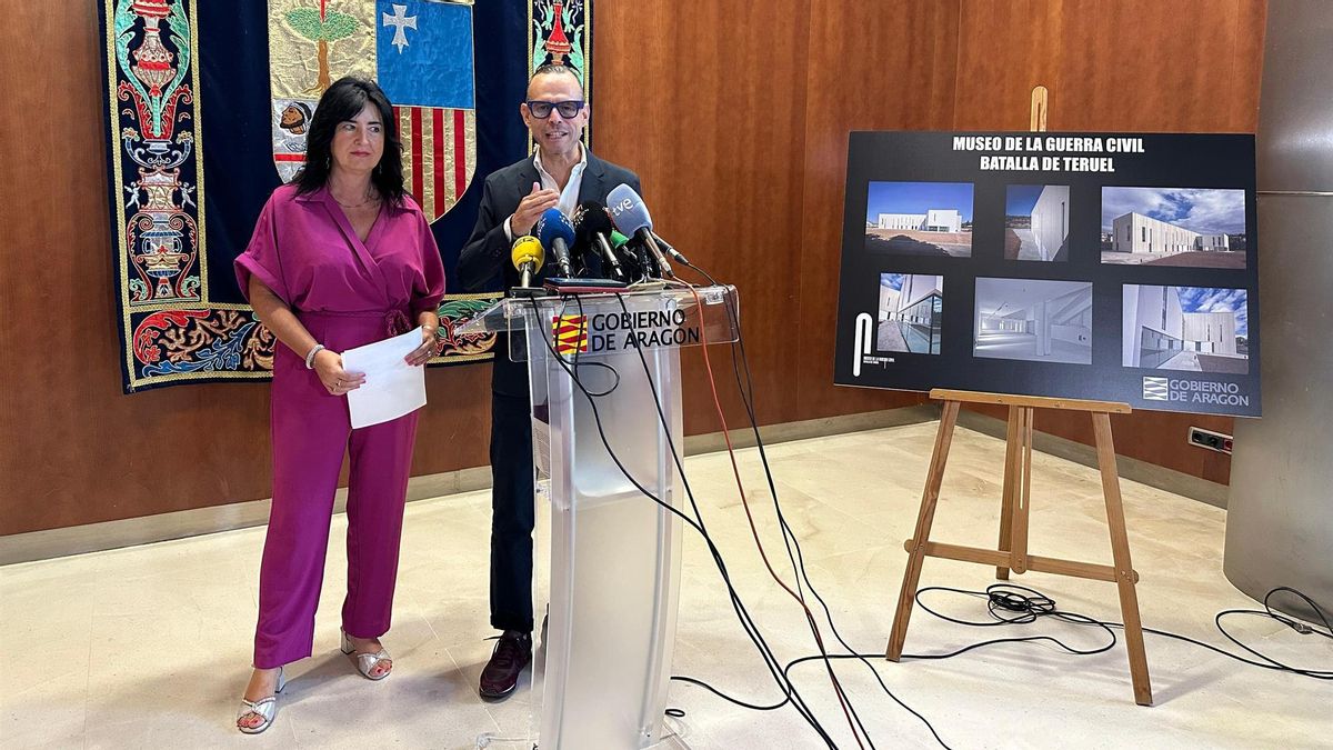 Los directores generales han informado en rueda de prensa del proyecto del Museo de la Guerra Civil Batalla de Teruel.