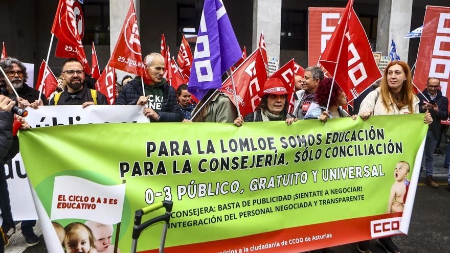 Educación intenta salvar 'in extremis' la huelga de los docentes en Asturias con reuniones individuales con los sindicatos