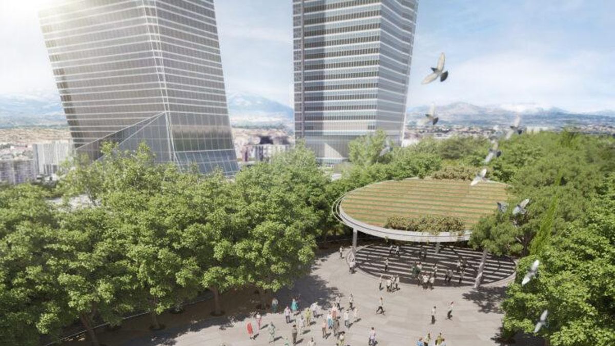 Recreación de una parte de Parque Castellana