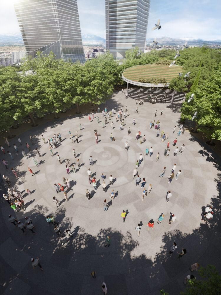 Recreación de una parte de Parque Castellana