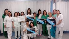 Enfermeras del hospital Lucus Augusti de Lugo apoyando las reivindicaciones de Eventuais en Loita