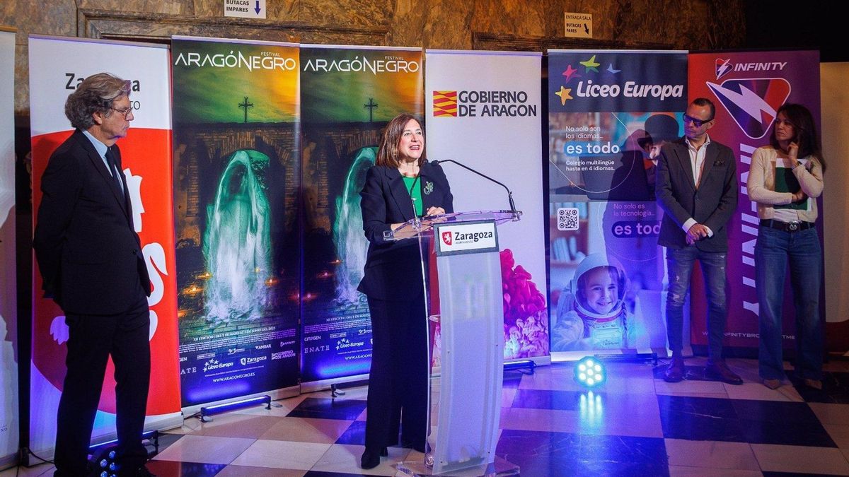 Un momento de la presentación del XII Festival Aragón Negro