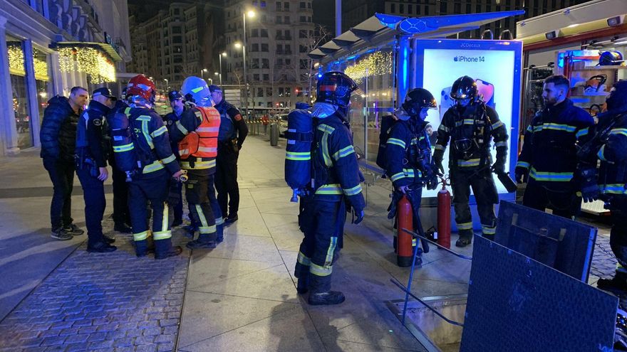 El incendio que dejó sin luz ni música a la Gran Vía tuvo su origen en una sobrecarga en el consumo