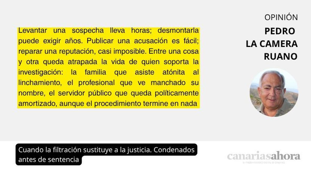 Cuando la filtración sustituye a la justicia. Condenados antes de sentencia