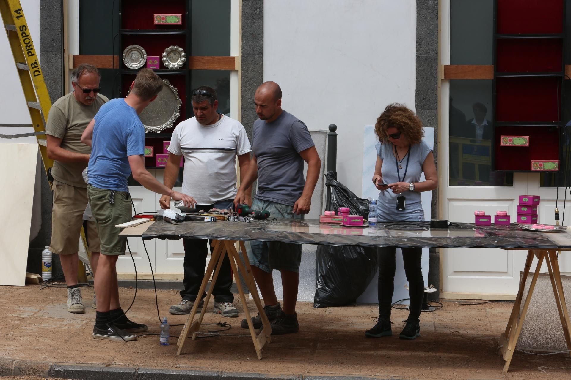 La capital grancanaria se transforma en Casablanca por el rodaje de 'Allied' (Alejandro Ramos)