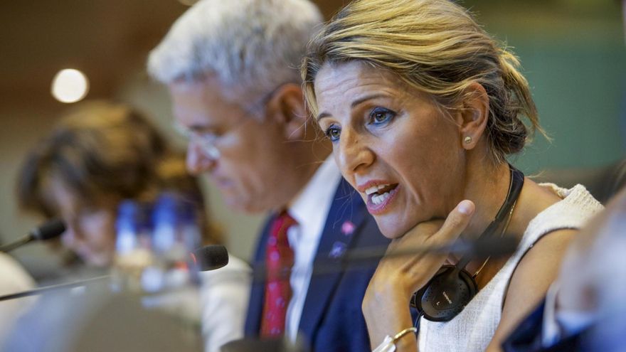 Yolanda Díaz pide a Calviño que detenga la entrada de Arabia Saudí en Telefónica
