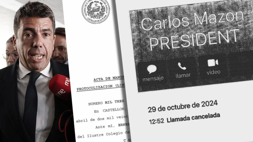 Mazón estuvo ilocalizable para Pradas en la DANA con el Cecopi paralizado y la alerta sin enviar