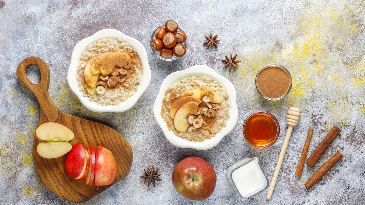 Avena, manzana y canela