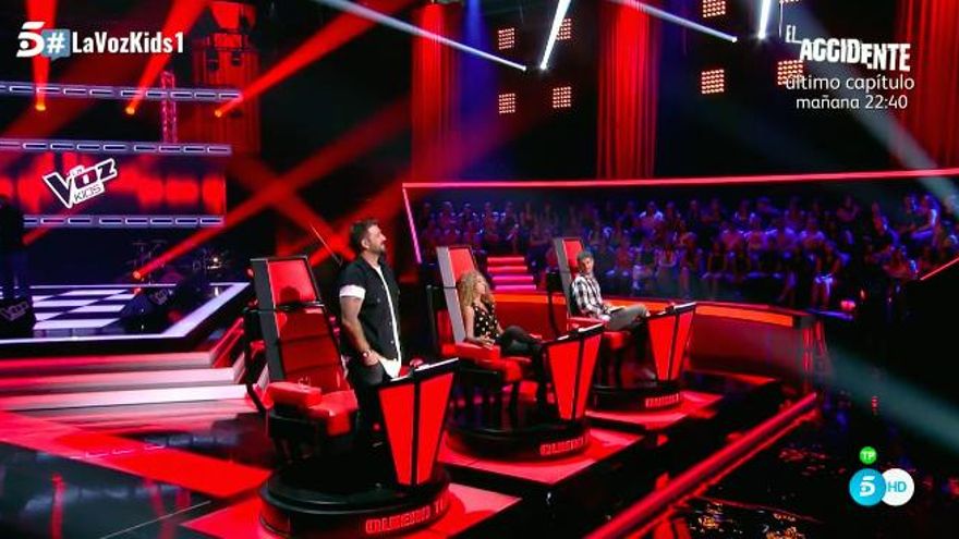 Orozco, Rosario y Melendi en La Voz kids