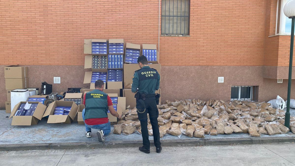 La Guardia Civil desmantela una enorme fábrica de tabaco de contrabando