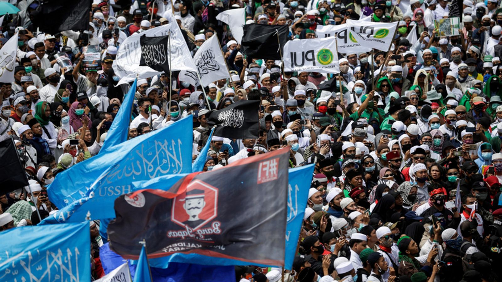 Manifestaciones anti-Macrón en Indonesia