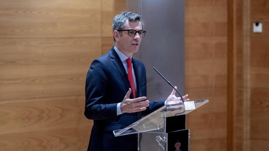 El ministro de la Presidencia, Justicia y Relaciones con las Cortes, Félix Bolaños.