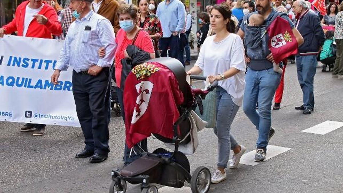 Una de las protestas por el futuro de León, archivo.