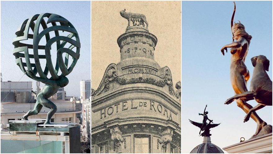 De la Diana a la loba capitolina: la historia de las estatuas sobre la Gran Vía de Madrid