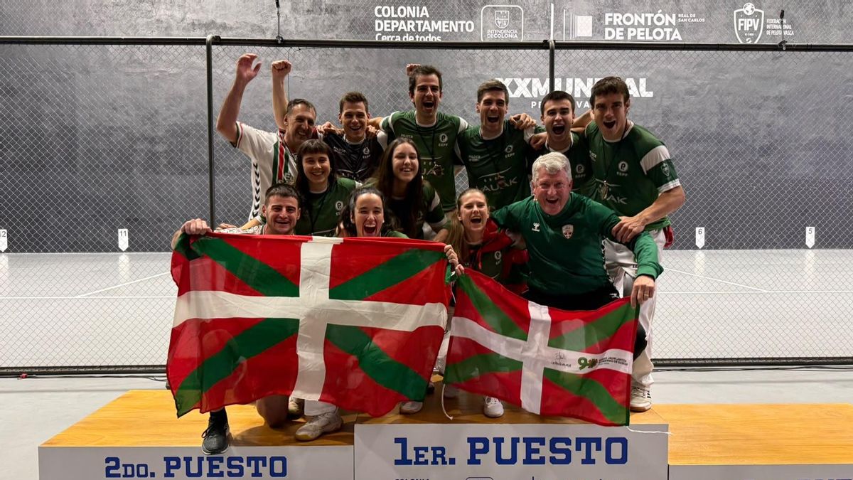 La selección vasca de pelota consigue su primera medalla de oro en el Mundial, pero pierde otra final ante España