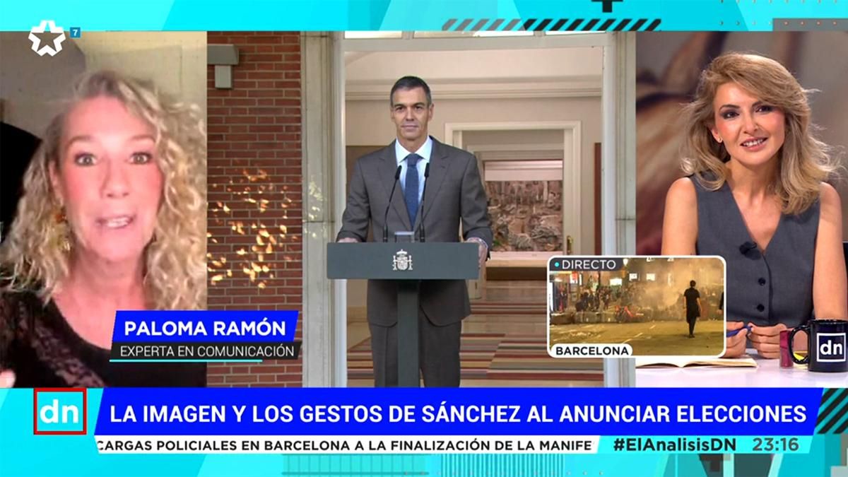 Una tertuliana de Antonio Naranjo dice en Telemadrid que Pedro Sánchez es "hostiable": "Su voz me parece una agresión"