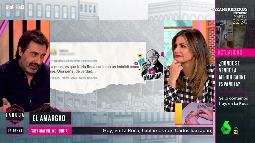 Juan del Val y Nuria Roca responden en laSexta a dos tuiteros que les tachan de "imbéciles"