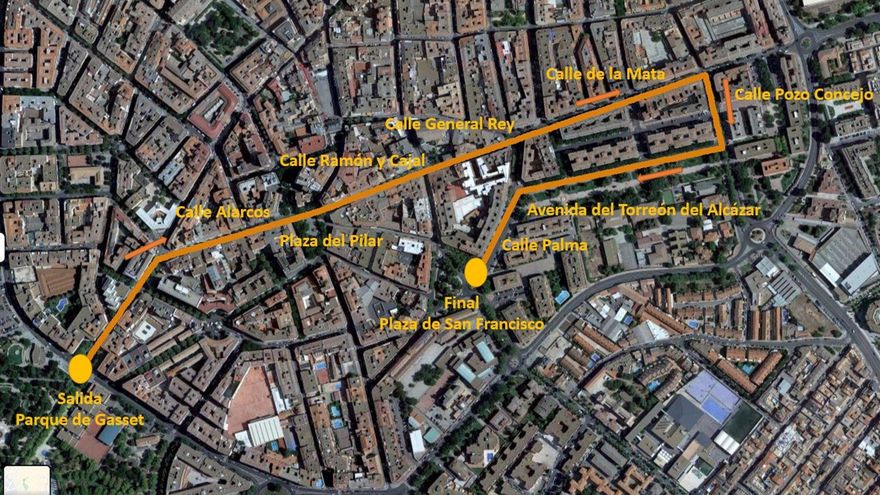 Recorrido de la cabalgata de reyes 2022 en Ciudad Real